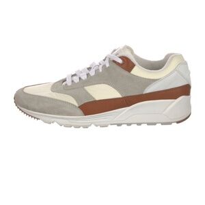 Saint Laurent Gray, Brown, and White Sneakers